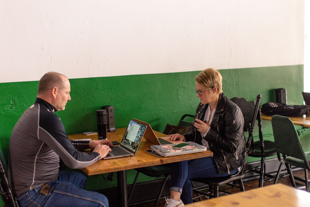 Hot Desk Area - Open Desk North Wall
