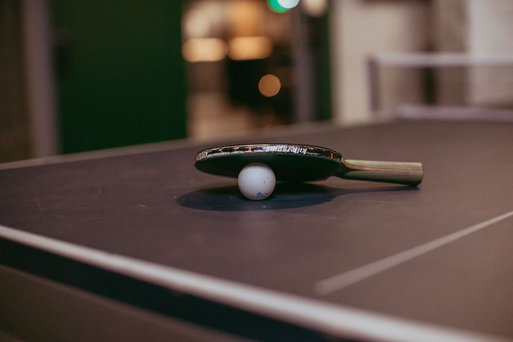 Basement Private Desk Room - Ping-Pong Table