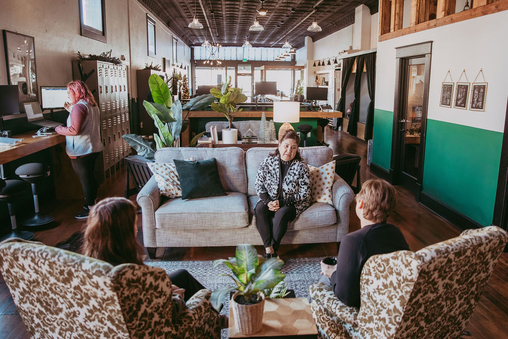 Hot Desk Area - West Lounge Area